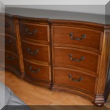 F29. Ethan Allen triple dresser. 36"h x 70"w x 22"d 